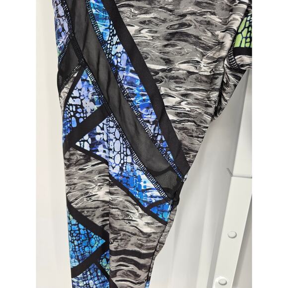 Avia Women's Skinny Multicolor Blended Fiber Mid Rise Athletic Pant Size L - Picture 2 of 4